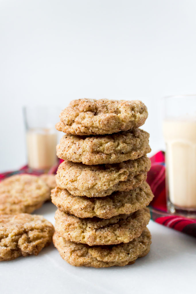 eggnog snickerdoodles - Pass the Cookies