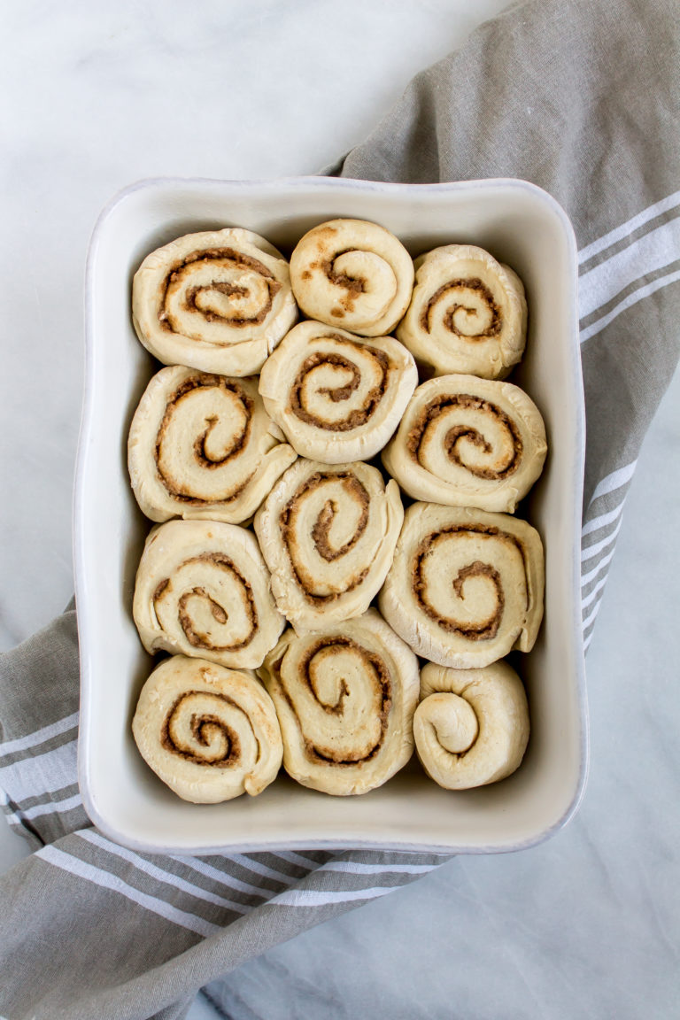 eggnog cinnamon rolls - Pass the Cookies