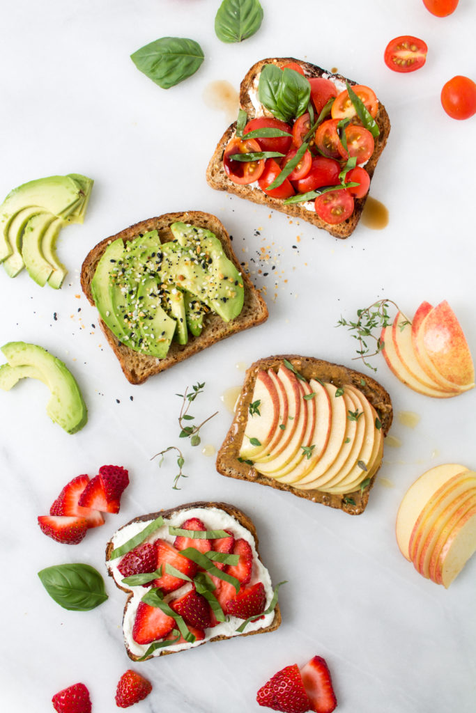 toast toppings, four ways - Pass the Cookies